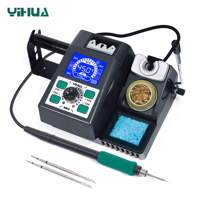 YIHUA 982 Repair Heating Soldering Iron Station – Compatible with C210 Solder Iron Handle for Electronic Welding Rework