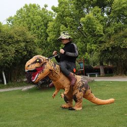 t-rex monster inflatable costume – blow-up dinosaur cosplay suit for halloween, christmas & parties