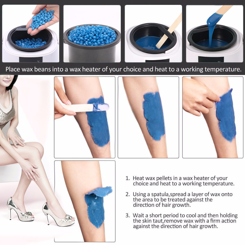 500ml Wax Heater Machine for Hair Removal – LCD Temperature Display Wax Warmer Pot for Depilatory Waxing Beans