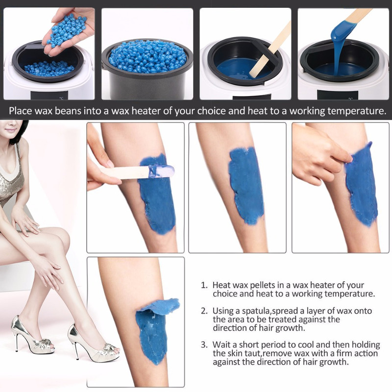 500ml Wax Heater Machine for Hair Removal – LCD Temperature Display Wax Warmer Pot for Depilatory Waxing Beans