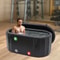 Inflatable Ice Bathtub 275L7265GAL Cold Water Therapy Tub For Athletes Portable PVC Bath Bucket W 2