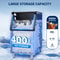 Commercial Ice Maker Machine Large Storage Bin, Auto Self-Cleaning, Perfect for Home, Bar & Business