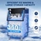 Commercial Ice Maker Machine Large Storage Bin, Auto Self-Cleaning, Perfect for Home, Bar & Business