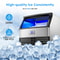 Commercial Ice Maker Machine Large Storage Bin, Auto Self-Cleaning, Perfect for Home, Bar & Business
