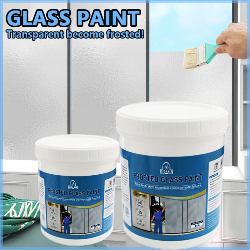 Matte Glass Paint Opaque WaterBased Coating For Window Sandblasting Transparent To Frosted Finish 0