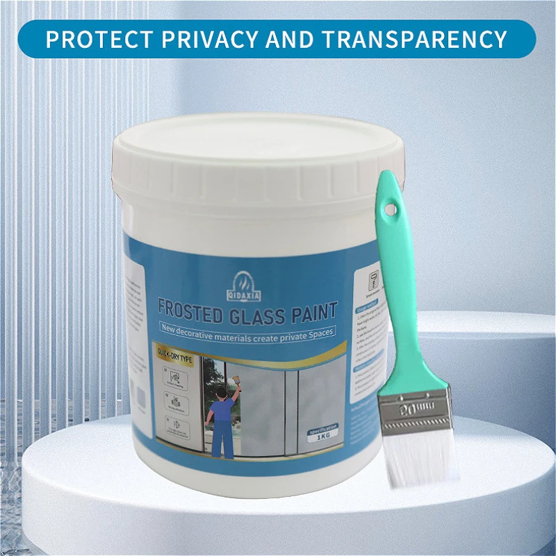 Matte Glass Paint Opaque WaterBased Coating For Window Sandblasting Transparent To Frosted Finish 3