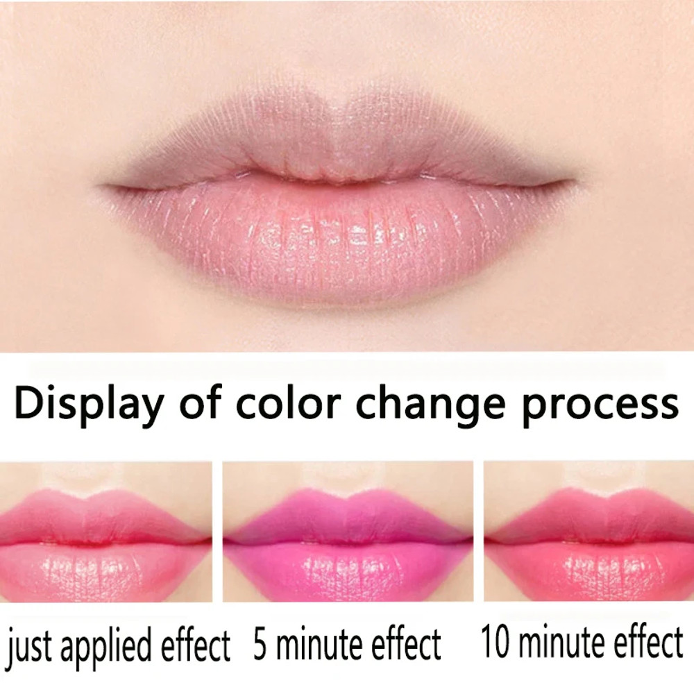 Aloe Vera Moisturizing Lipstick, Lasting Nutritional Repair Lipsticks with Color Changing & Waterproof Formula