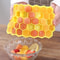 Reusable Honeycomb Ice Cube Tray Silicone Mold BPA-Free with Lid, Easy Release for Whiskey, Cocktails, Frozen Treats