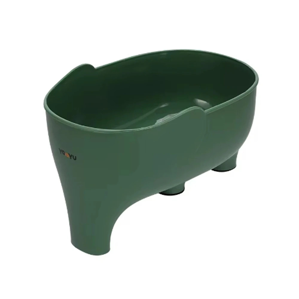 Plastic Drainage Bowl for Kitchen, Multi Functional Filter Basket, Cute Elephant Shaped Strainer Organizer