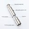 Manual Pepper Mill Salt Shaker, Novelty Thumb Push Grinder, Portable Stainless Steel Spice Mill for Barbecue and Kitchen