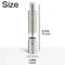 Manual Pepper Mill Salt Shaker, Novelty Thumb Push Grinder, Portable Stainless Steel Spice Mill for Barbecue and Kitchen