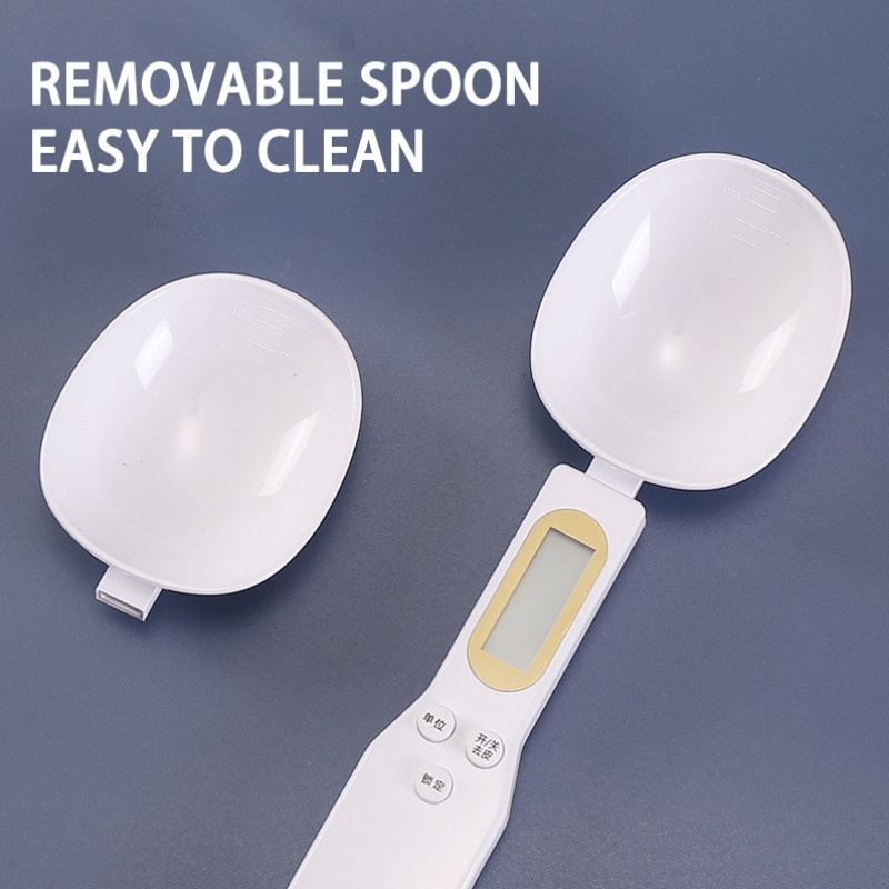Electronic Weighing Spoon Scale Kitchen Tool, Digital LCD Measuring for Coffee, Flour, Baking, Powder, Food