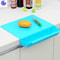 Two in One Cutting Board with Vegetable Slot, Candy Color Kitchen Storage, Plastic Thickened Fruit Cutting Board
