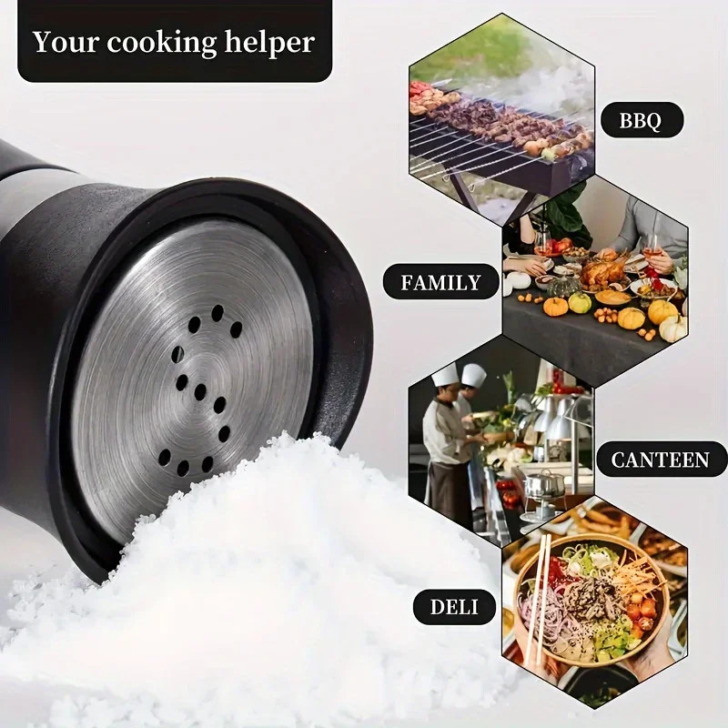 Glass Seasoning Shaker Bottles, Spice Storage Jars, BBQ Condiment Jar Salt Pepper Boxes for Kitchen Tools Organizer