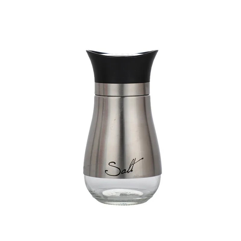 Glass Seasoning Shaker Bottles, Spice Storage Jars, BBQ Condiment Jar Salt Pepper Boxes for Kitchen Tools Organizer