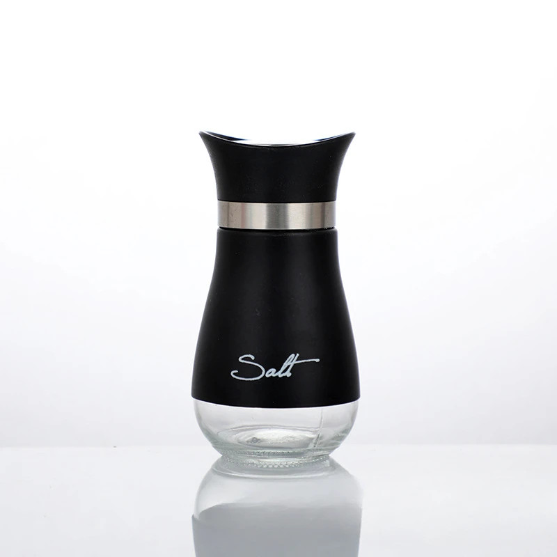 Glass Seasoning Shaker Bottles, Spice Storage Jars, BBQ Condiment Jar Salt Pepper Boxes for Kitchen Tools Organizer