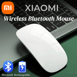 silent rechargeable xiaomi wireless mouse, ultra light type-c charging mouse for ipad mac ergonomic office use