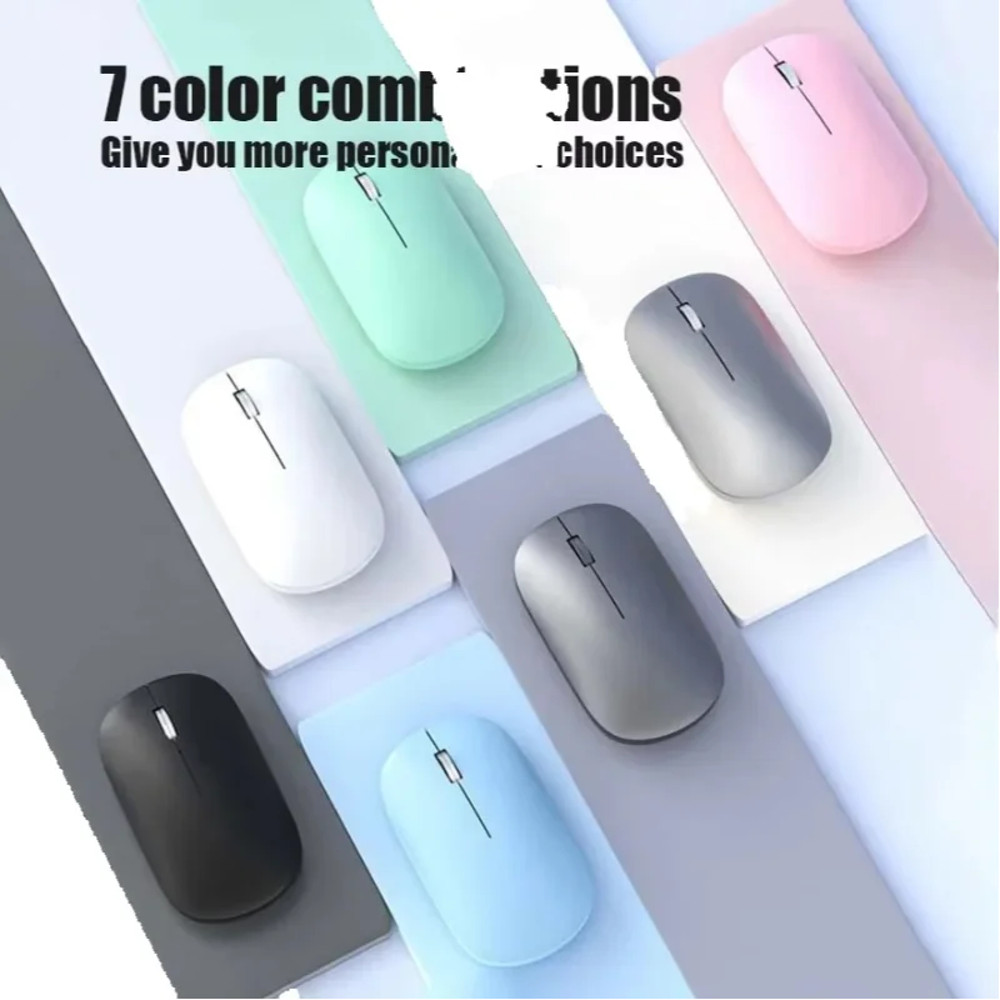 DPI Adjustable Wireless Bluetooth Mouse Dual Mode, 2.4G Type-C Rechargeable, Silent Ergonomic Portable Mouse