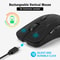 Xiaomi Wireless Bluetooth Mouse, Dual Mode 2.4G, Silent Office Mouse, Rechargeable, RGB Light for Laptop