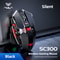 Wireless 2.4G Gaming Mouse RGB, Silent Rechargeable Mechanical E-sports Mouse for Computer, Laptop Use
