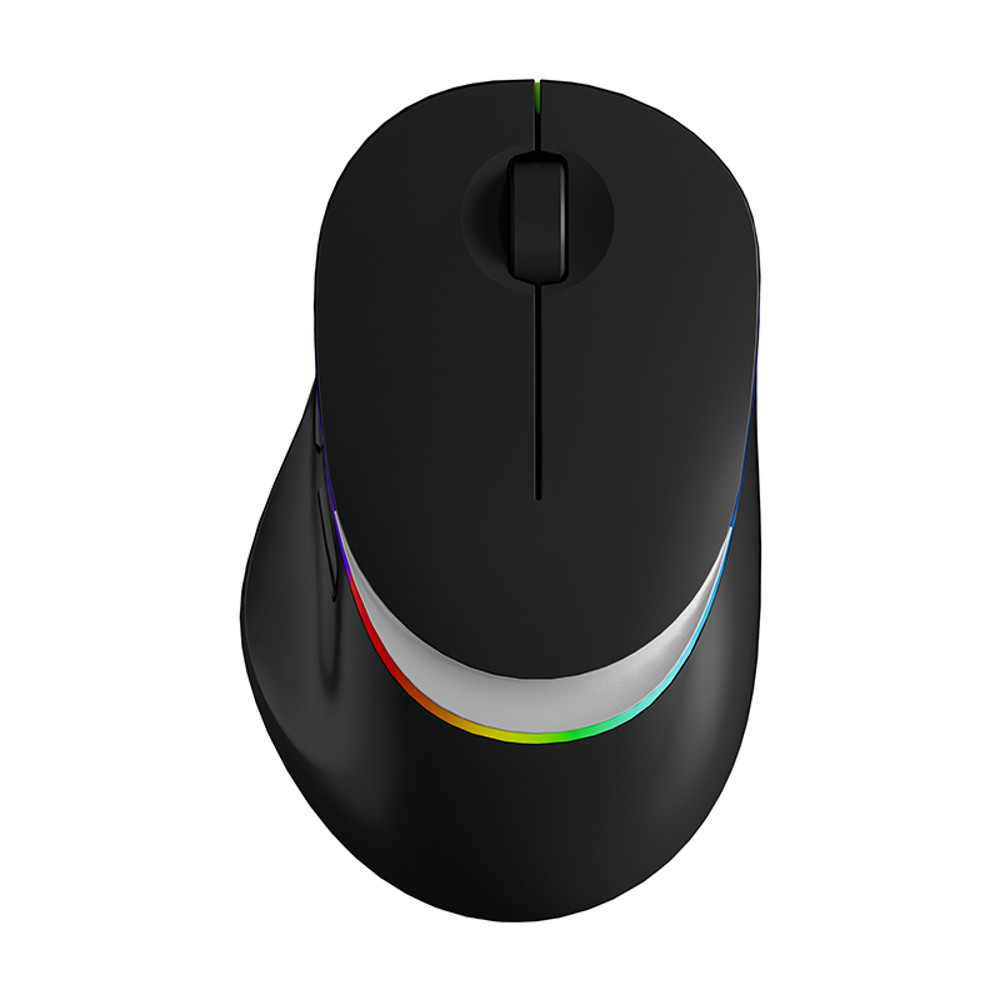 Light Emitting Wireless Bluetooth Mouse Rechargeable, Type C Interface, Dual Side Use, 3 Channel Switching Mode