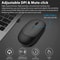 Ergonomic 2.4G Wireless Silent Mouse Bluetooth-Compatible, USB Rechargeable Mice, Adjustable DPI for Gaming and Office