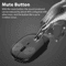 Ergonomic 2.4G Wireless Silent Mouse Bluetooth-Compatible, USB Rechargeable Mice, Adjustable DPI for Gaming and Office