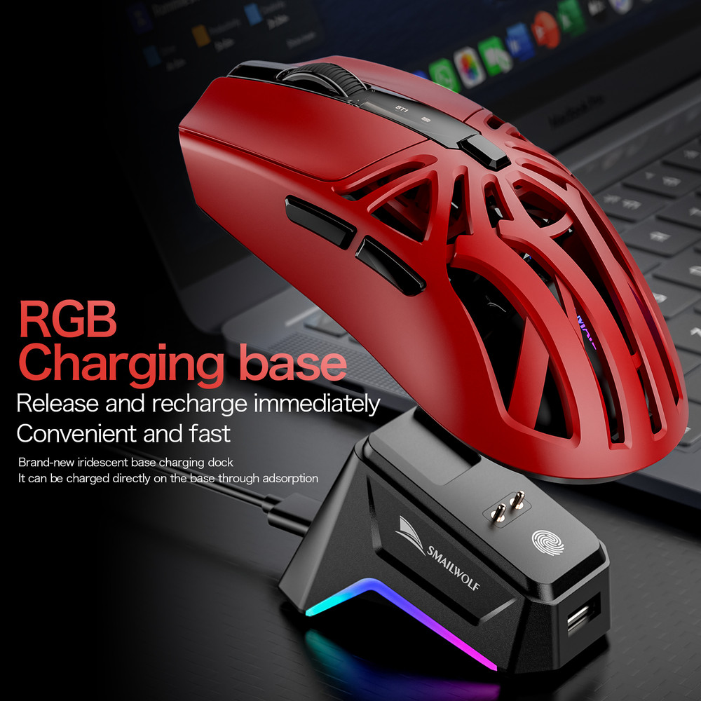 M8 Bluetooth Wireless E-Sports Gaming Mouse, Macro Programming, Lightweight Three Mode Connection