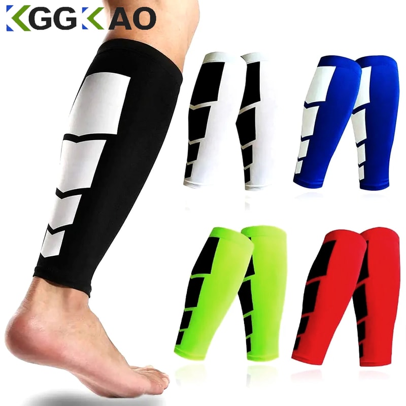 Sports Compression Calf Guards, Leg Compression Socks for Runners, Shin Splint & Calf Pain Relief