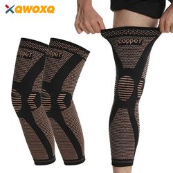 full leg compression sleeve, copper knee support for thigh knee calf, reduce varicose veins swelling