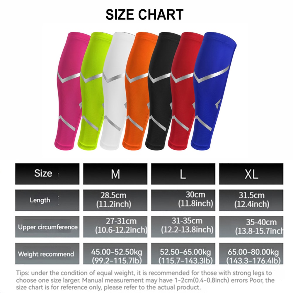 Leg Compression Sleeve, Calf Compression Sleeves for Men & Women, Footless Compression Socks for Shin Splint