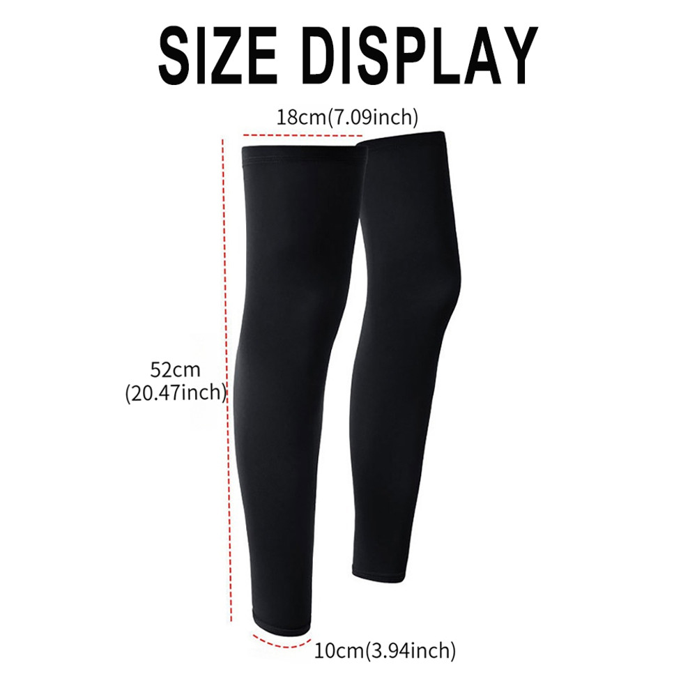 Outdoor Sports Leggings Running Basketball Anti UV, Summer Cycling Leg Compression Sleeves, Quick Dry Knee Protection