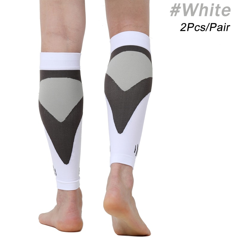 Running Leg Compression Sleeves 1 Pair, Shin Splint Calf Compression Sleeve, Footless Socks for Men and Women