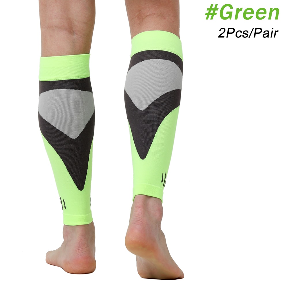 Running Leg Compression Sleeves 1 Pair, Shin Splint Calf Compression Sleeve, Footless Socks for Men and Women