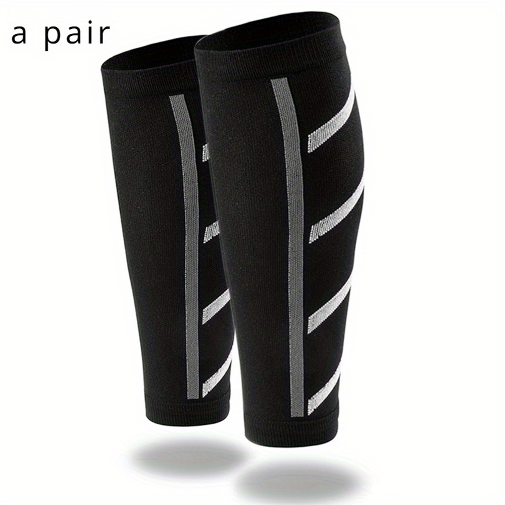 1Pair Compression Calf Sleeves, Breathable UV Protection Sports Leg Sleeves for Running, Soccer, Basketball, Cycling