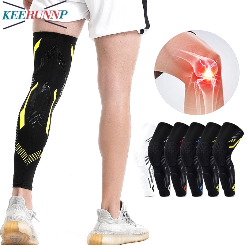 Knee Compression Sleeve for Basketball, Volleyball, Football, Adult Sports Knee Brace Support, Breathable Leg Sleeve