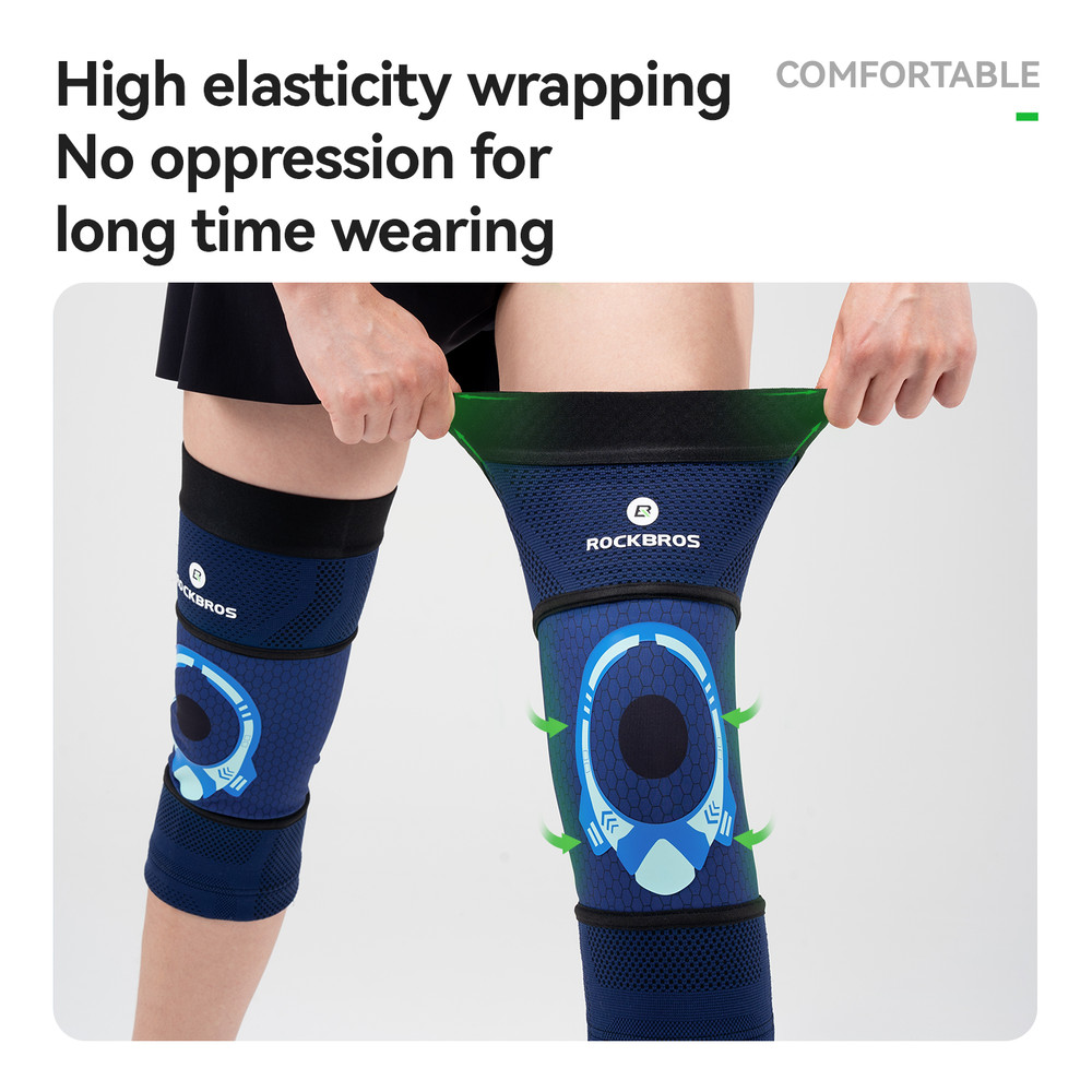 Knee Pads for Men Women Pressurized, Elastic Sports Knee Support, Outdoor Running Cycling Joint Protection