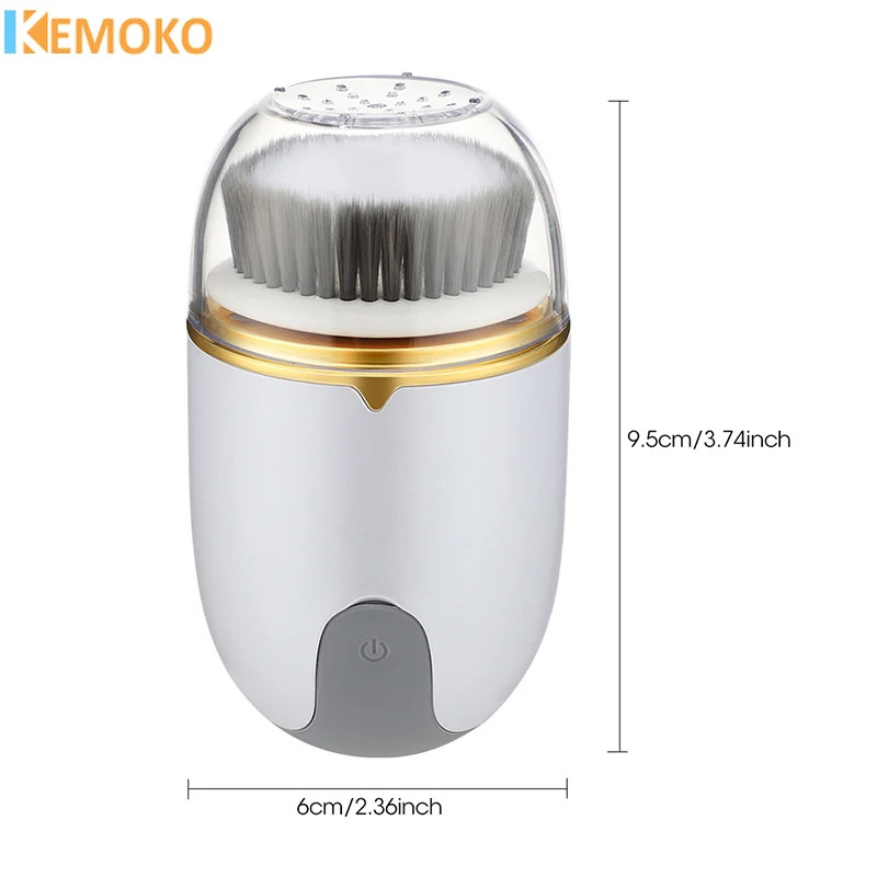 Professional Deep Pore Cleanser, 360 Degree Rotary Ultrasonic Facial Brush for Microcirculation Cleansing & Skin Bright