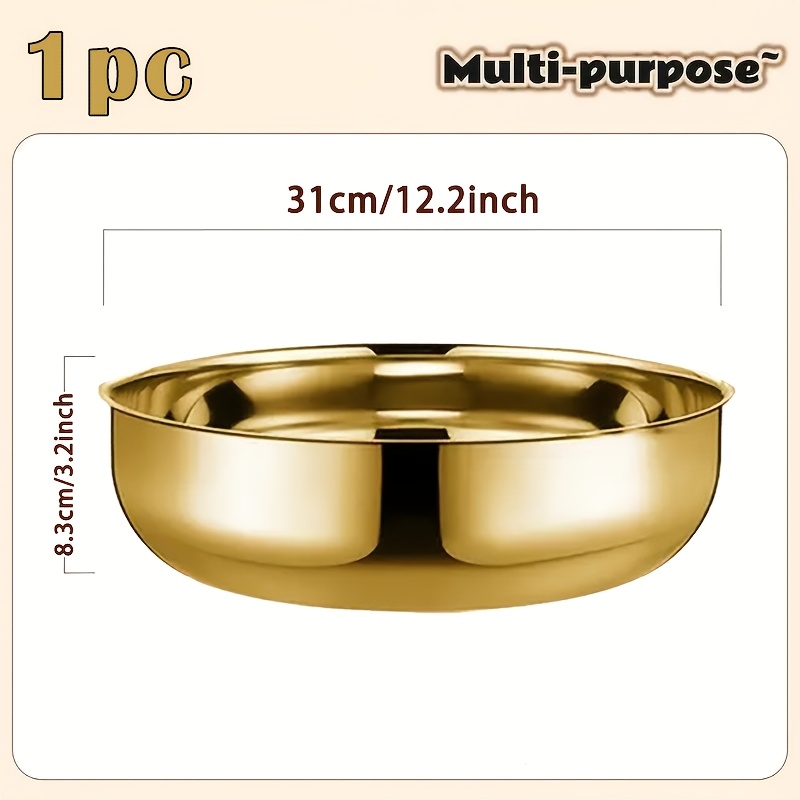 Large Stainless Steel Mixing Bowl Heavy Duty For Kneading Dough Washing Vegetables And Preparing Sa 6