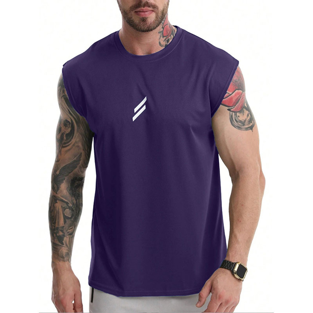 NEW Summer Fitness Sports Tank Top Men, Breathable, Training Sleeveless T-shirt, Quick Drying Vest, Male Fitness