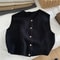Autumn New Women Cardigan Korean Knitted Sleeveless Sweater Elegant Casual Slim Ladies Tops 4