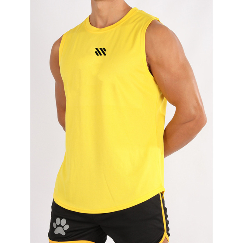 Summer Gym Vest Men Bodybuilding Sleeveless Sports Tank Top quick-drying mesh Fitness Running Tank Top Men Clothes
