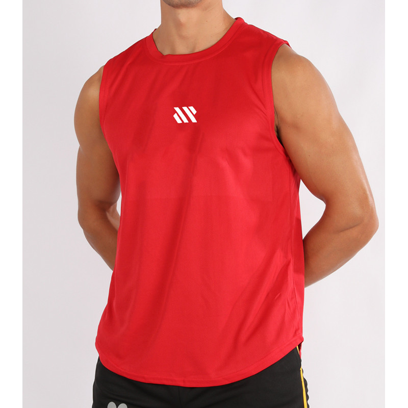 Summer Gym Vest Men Bodybuilding Sleeveless Sports Tank Top quick-drying mesh Fitness Running Tank Top Men Clothes