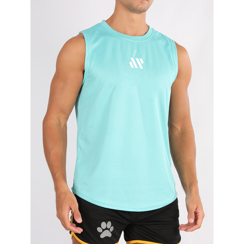 Summer Gym Vest Men Bodybuilding Sleeveless Sports Tank Top quick-drying mesh Fitness Running Tank Top Men Clothes