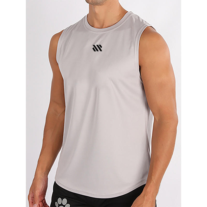 Summer Gym Vest Men Bodybuilding Sleeveless Sports Tank Top quick-drying mesh Fitness Running Tank Top Men Clothes