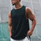 Summer Marathon Quick Dry Running Tank Top, Mens Sleeveless Loose Fit Basketball Training Vest