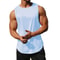 Summer Marathon Quick Dry Running Tank Top, Mens Sleeveless Loose Fit Basketball Training Vest