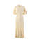 Summer Spring French Elegant Fragrance High-end Slimming Knitted Mermaid Dress, Hollow Fish Tail Knit Slimming Dress