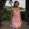 Summer Colorful Feather Patchwork Sleeveless Dress, Fashionable Sequins Framed Amazon Direct Sales Women