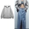 ZABA Womens Oversized Fashion Jacket, Versatile Casual Hooded Zip Top, Street Basic Sweatshirt
